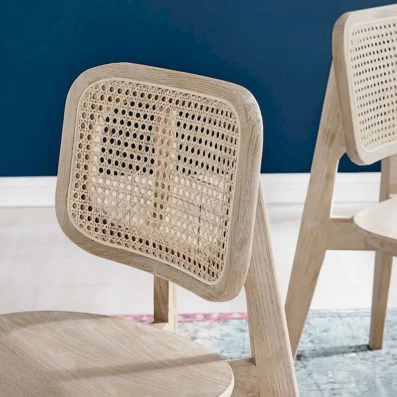 Lot de 2 chaises de salle à manger en bois
