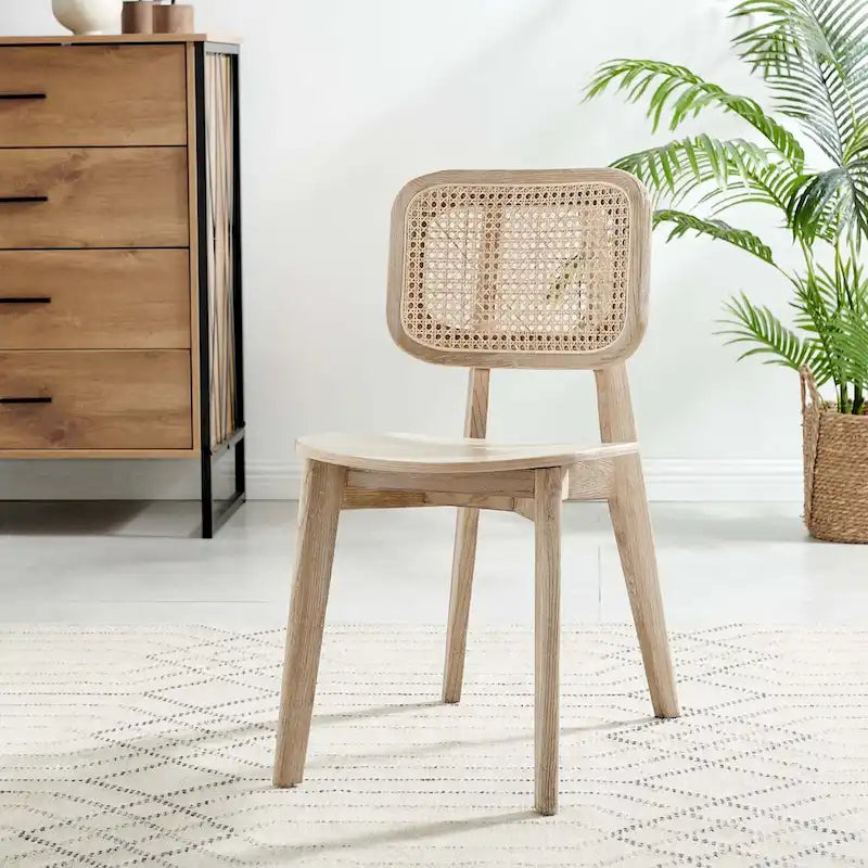 Lot de 2 chaises de salle à manger en bois