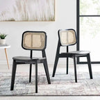 Lot de 2 chaises de salle à manger en bois