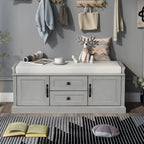 Banc de rangement avec 2 tiroirs et 2 placards