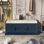 Banc de rangement avec 2 tiroirs et 2 placards