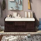 Banc de rangement avec 2 tiroirs et 2 placards
